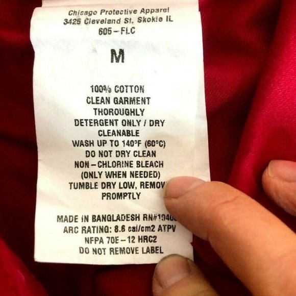 Chicago Protective Apparel 605-FRC-R-M FR Cotton - Picture 4 of 5